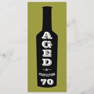70th Birthday Party Invitation Aged to Perfection