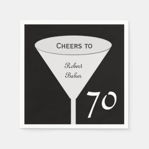 70th Birthday Party Paper Napkins