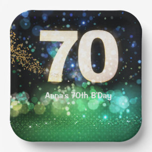 70th Birthday Party  Paper Plate