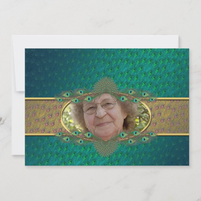 70th birthday party template invitations (Front)