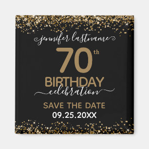 70th Birthday Save the Date Magnet