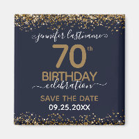 70th Birthday Save the Date Magnet