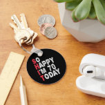 70th Birthday So Happy I'm 70 Today Funny Gift Key Ring<br><div class="desc">happy, sarcastic, birthday, giftidea, fathersday, funny, yearsold, mum, , humour, family</div>