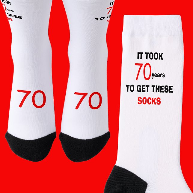 70th Birthday Socks Men Funny (Creator Uploaded)
