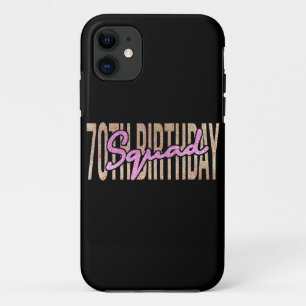 70th birthday squad quote sayings Case-Mate iPhone case