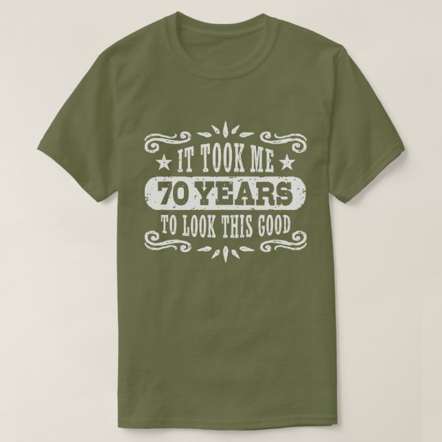 70th Birthday T-Shirt (Design Front)