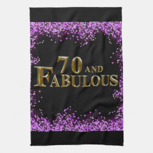 70th Birthday  Tea Towel