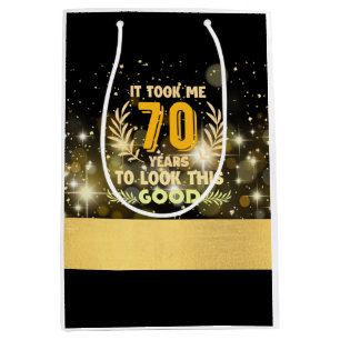 70th Birthday took me 70 years to look this good Medium Gift Bag