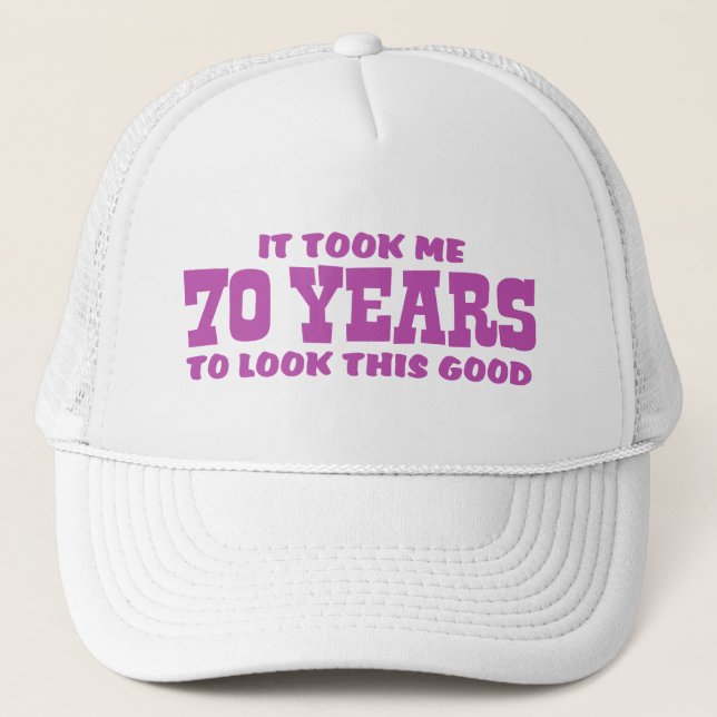 70th Birthday Trucker Hat (Front)