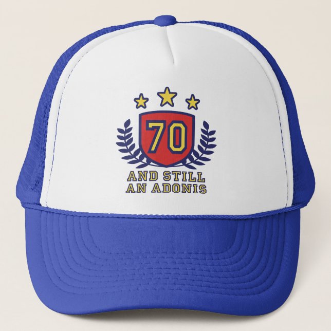 70th Birthday Trucker Hat (Front)