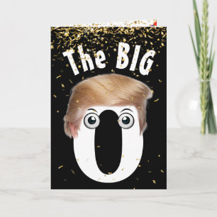 70th Birthday Trump Hair Humour with Confetti Card