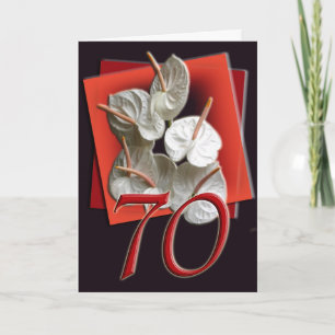 70th Happy Birthday Card