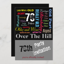 70th Happy Birthday in a Graffiti Style