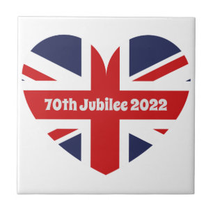70th Jubilee 2022 British  Flag Tile