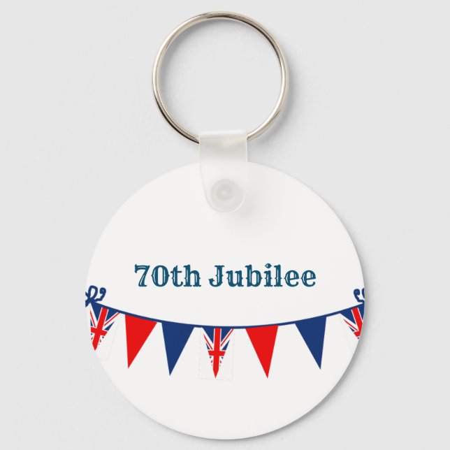 70th Jubilee Celebration Key Ring (Front)