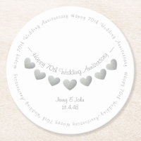 70th platinum wedding anniversary bunting