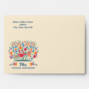 70th Wedding Anniversary Custom Envelopes