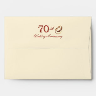 70th Wedding Anniversary Customisable Envelopes