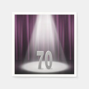 70th wedding anniversary in spotlight napkin