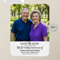 70th Wedding Anniversary Save the Date Photo
