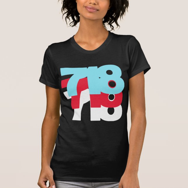 718 Area Code T-Shirt (Front)