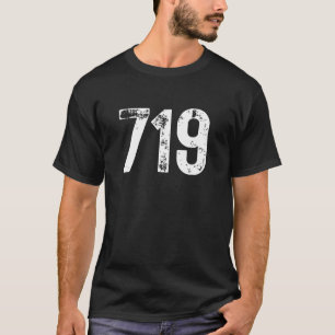 719 Area Code Colorado Springs CO Mobile Area Code T-Shirt