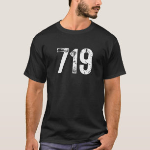 719 Area Code Colorado Springs CO Mobile Area Code T-Shirt