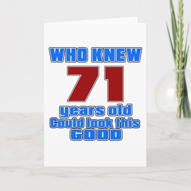 71 Birthday Designs Card (Front)