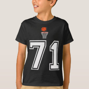 71 Number Basketball Style Vintage White Tank Top