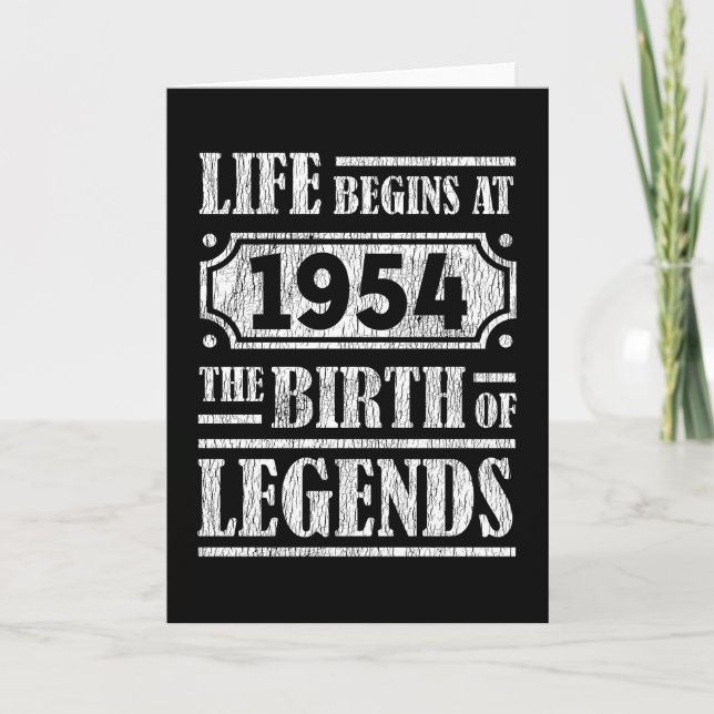 71 Year Old 1954 Birth Of Legend 71st Birthday Card (Front)