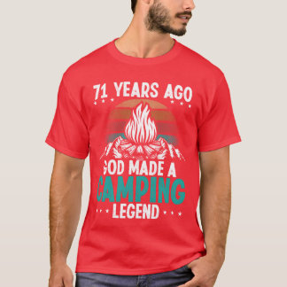 71 Year Old Camping Legend Scout 71Birthday Camper T-Shirt