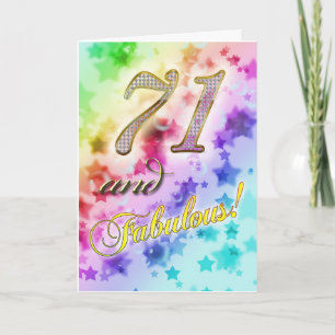 71st birthday for someone Fabulous Card