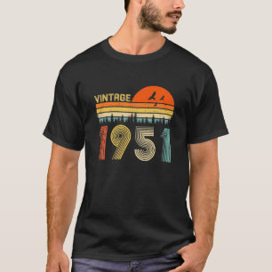 71st Birthday Gift Vintage 1951 Retro Bday 71 T-Shirt