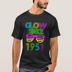 71St Birthday Glow Since 1951 Vintage Sunglasses R T-Shirt