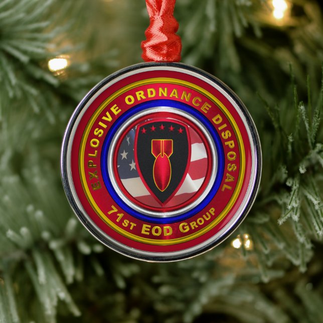 71st EOD GROUP Christmas    Metal Tree Decoration (Tree)
