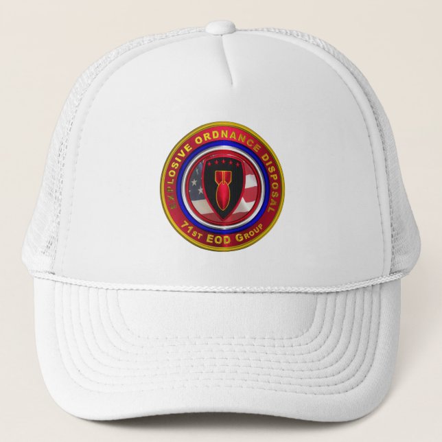 71st Explosive Ordnance Disposal Group EOD Trucker Hat (Front)