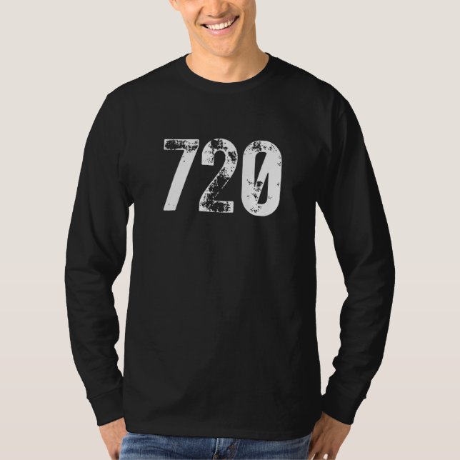 720 Area Code Denver CO Mobile Telephone Area Code T-Shirt (Front)