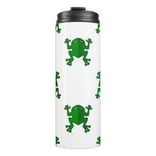 7298Frog Background Thermal Tumbler