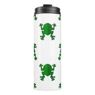 7298Frog Background Thermal Tumbler
