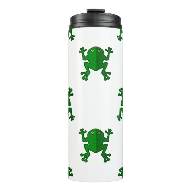 7298Frog Background Thermal Tumbler (Front)