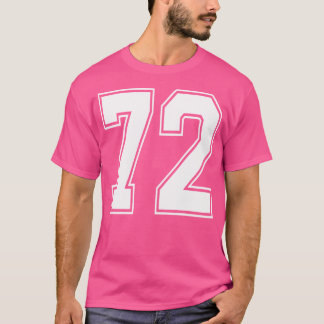72 Number 72 Sports Jersey My Favourite Player 72 T-Shirt