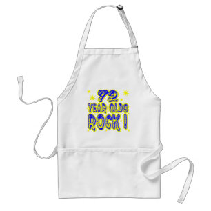 72 Year Olds Rock! (Blue) Apron