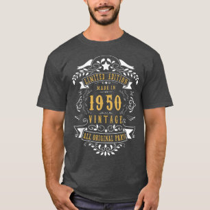72 Years Old 72nd Birthday Made Born in 1950 Men W T-Shirt