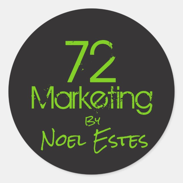 72marketing logo sticker (Front)