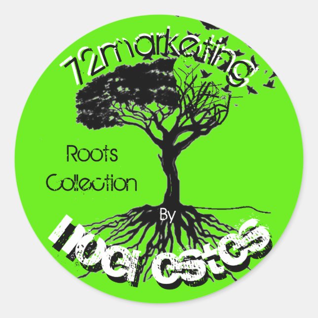 72marketing The Roots Collection Sticker Label (Front)