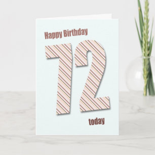 72nd birthday card