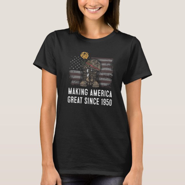 72nd Birthday Making America Great Since 1950  2 T-Shirt (Front)