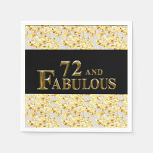 72nd Birthday  Napkin