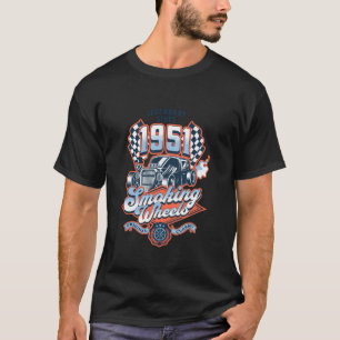 72nd Birthday Vintage Classic Car 1951 Mens Womens T-Shirt