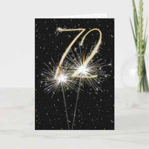 72nd wedding anniversary sparklers card